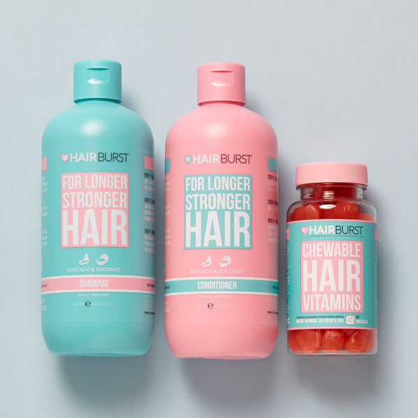 Hairburst Chewable Hair Vitamins and Shampoo & Conditioner Bundle